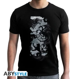 GAME OF THRONES - Póló "Map" -  man SS black - new fit