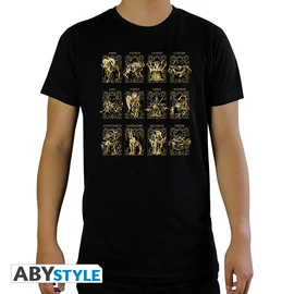 SAINT SEIYA - Póló "12 Golden Saints" man SS black - basic