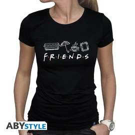FRIENDS - Póló "Friends" woman SS black - basic