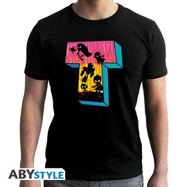 TEEN TITANS - Póló "Titans Tower Silhouettes" man SSblack -new fit