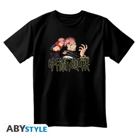 JUJUTSU KAISEN - Póló unisex black - Itadori & Sukuna