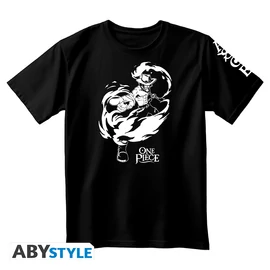 ONE PIECE - Póló unisex black - Portgas D. Ace