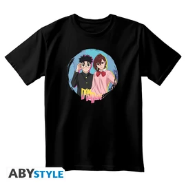 DAN DA DAN - Póló unisex black - Momo & Okarun
