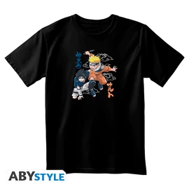 NARUTO - Póló unisex black - Naruto & Sasuke