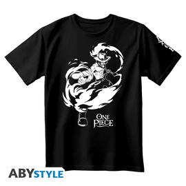 ONE PIECE - Póló unisex black - Portgas D. Ace
