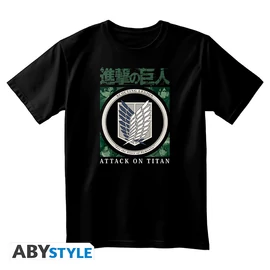ATTACK ON TITAN - Póló unisex black - Scout Legion