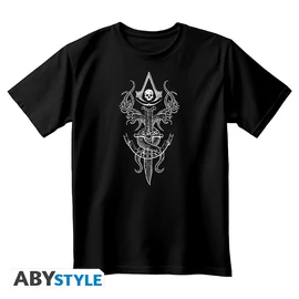 ASSASSIN'S CREED - Póló unisex black - Black Zászló