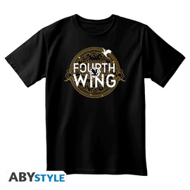 FOURTH WING - Póló unisex black - Logo