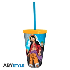 ONE PIECE - Pohár with straw - 470ml - Wano