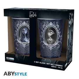CORPSE BRIDE - Szett of 2 XXL glasses - Victor & Emily