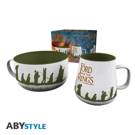 LORD OF THE RINGS - Breakfast Szett Bögre + Tál - Fellowship