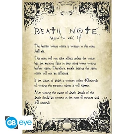 DEATH NOTE - Poszter Maxi 91.5x61 - Rules