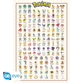 POKEMON - Poszter Maxi 91.5x61 FSC MIX - Kanto 151 English