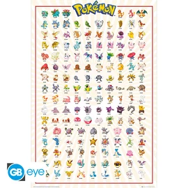 POKEMON - Poszter Maxi 91.5x61 FSC MIX - Kanto 151 French