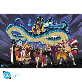 ONE PIECE - Poszter Maxi 91.5x61 FSC Mix - The crew versus Kaido