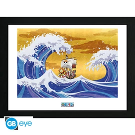 ONE PIECE - Keretezett nyomat "Thousand Sunny" (30x40)