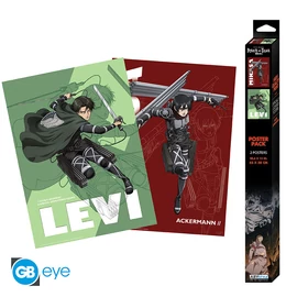 ATTACK ON TITAN - Szett 2 Poszterek Chibi 52x38 - Szett 1