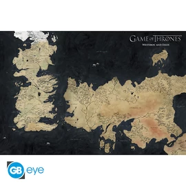 GAME OF THRONES - Poszter Maxi 91.5x61 - Westeros Map