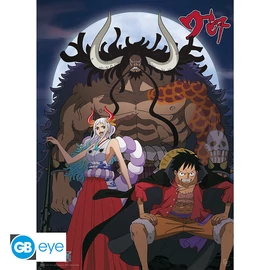 ONE PIECE - Poszter Chibi 52x38 - Luffy & Yamato vs Kaido
