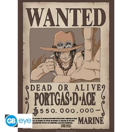 ONE PIECE - Poszter Chibi 52x38 - Wanted Ace