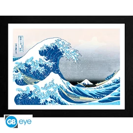 HOKUSAI - Keretezett nyomat "Great Wave" (30x40)
