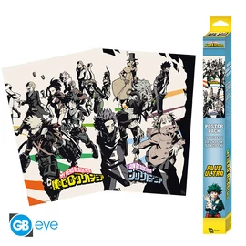 MY HERO ACADEMIA - Szett 2 Poszterek Chibi 52x38 - Heroes/Villains