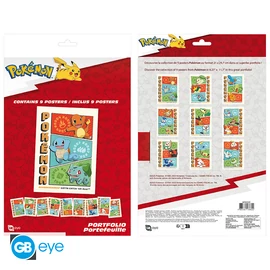 POKEMON - Posztergyűjtemény 9 Poszterek "Starters" (21x29,7)
