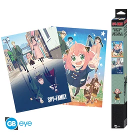 SPY X FAMILY - Szett 2 Poszterek Chibi 52x38 - A double family