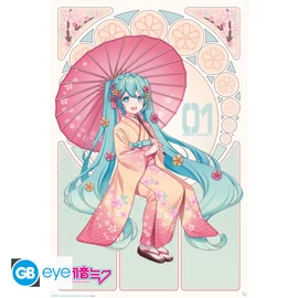 HATSUNE MIKU - Poszter Maxi 91.5x61 FSC MIX - Sakura Kimono