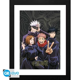 JUJUTSU KAISEN - Keretezett nyomat "Team picture" (30x40)