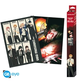 CHAINSAW MAN - Szett 2 Poszterek Chibi 52x38 - Devil Hunters