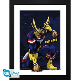 MY HERO ACADEMIA - Keretezett nyomat "All Might" (30x40)
