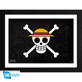 ONE PIECE - Keretezett nyomat FSC MIX "Skull" (30x40)