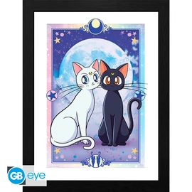 SAILOR MOON - Keretezett nyomat "Luna & Artemis" (30x40)