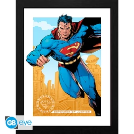 DC COMICS - Keretezett nyomat "Superman" (30x40)