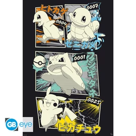 POKEMON - Poszter Maxi 91.5x61 FSC MIX - Pikachu & Kanto Starters