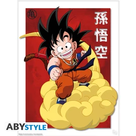 DRAGON BALL - Akril művészi nyomat Limitált kiadás "Goku Vintage" 30x40