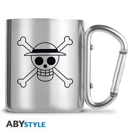 ONE PIECE - Bögre carabiner - Luffy & Skull - bo