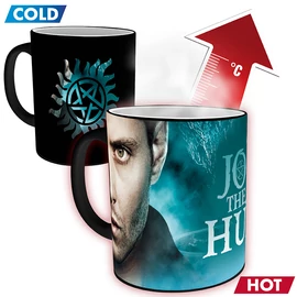 SUPERNATURAL - Hőre változó bögre - 320 ml - Sam and Dean Symbol