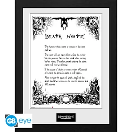 DEATH NOTE - Keretezett nyomat "Death Note" (30x40)