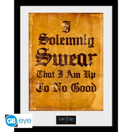 HARRY POTTER - Keretezett nyomat "I Solemnly Swear" (30x40)