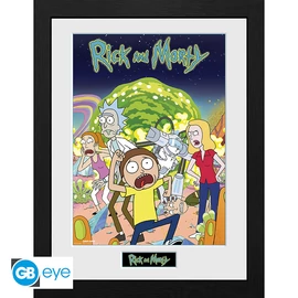RICK AND MORTY - Keretezett poszter "Compilation" (30x40)