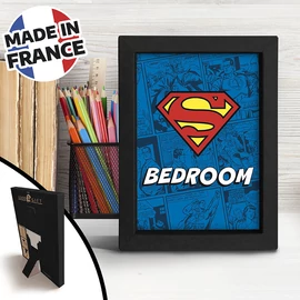 SUPERMAN - Black Kraft Keret 15x20 -  "SUPERMAN BEDROOM"