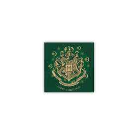 Harry Potter - Mágnes 8x8cm - X-MAS - Hogwarts Green