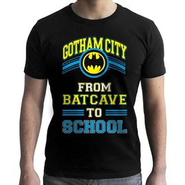Batman - Man Black Póló "BATCAVE TO SCHOOL"