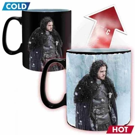 Game of Thrones Trónok Harca Winter is Coming Jon Snow hőre változó bögre 460 ml