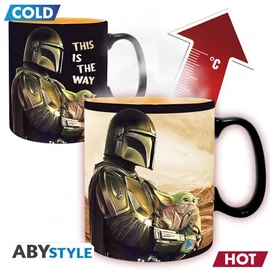Star Wars THE MANDALORIAN Mando hőre változó bögre