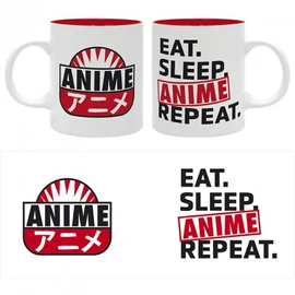 EAT SLEEP ANIME REPEAT bögre