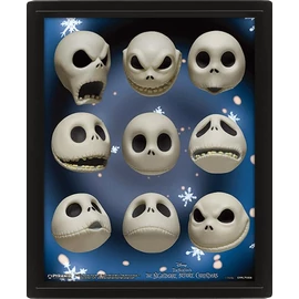 Nightmare Before Christmas NBX Lenticular 3D keretezett hologram kép