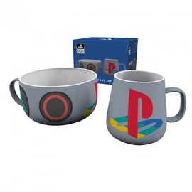 PLAYSTATION Clasic reggeliző készlet bögre és müzlis tál